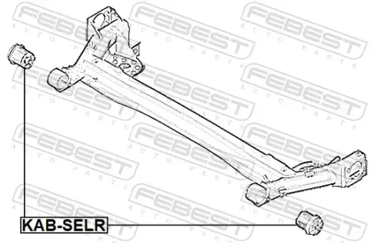 Lagerung, Achskörper Hinterachse FEBEST KAB-SELR Bild Lagerung, Achskörper Hinterachse FEBEST KAB-SELR