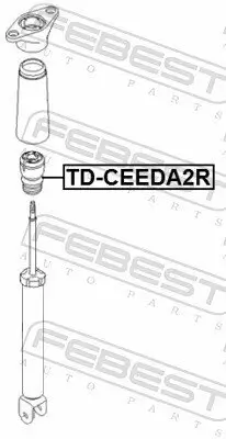 Anschlagpuffer, Federung FEBEST KD-CEEDA2R Bild Anschlagpuffer, Federung FEBEST KD-CEEDA2R