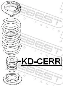 Anschlagpuffer, Federung Hinterachse FEBEST KD-CERR Bild Anschlagpuffer, Federung Hinterachse FEBEST KD-CERR