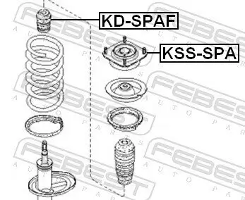 Anschlagpuffer, Federung Vorderachse FEBEST KD-SPAF Bild Anschlagpuffer, Federung Vorderachse FEBEST KD-SPAF