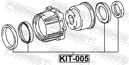 Lager, Differential FEBEST KIT-005 Bild Lager, Differential FEBEST KIT-005