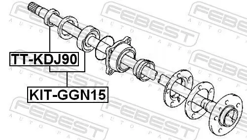 Lager, Antriebswelle FEBEST KIT-GGN15 Bild Lager, Antriebswelle FEBEST KIT-GGN15