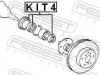 Dichtring, Radnabe FEBEST KIT4 Bild Dichtring, Radnabe FEBEST KIT4