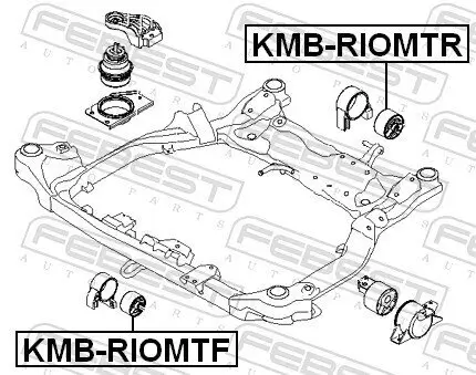 Lagerung, Motor vorne FEBEST KMB-RIOMTF Bild Lagerung, Motor vorne FEBEST KMB-RIOMTF