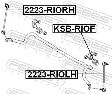 Lagerung, Stabilisator FEBEST KSB-RIOF Bild Lagerung, Stabilisator FEBEST KSB-RIOF