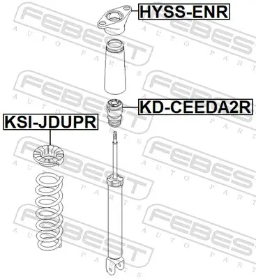 Federteller Hinterachse oben FEBEST KSI-JDUPR Bild Federteller Hinterachse oben FEBEST KSI-JDUPR