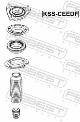 Federbeinstützlager FEBEST KSS-CEEDF Bild Federbeinstützlager FEBEST KSS-CEEDF