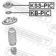 Federbeinstützlager Vorderachse FEBEST KSS-PIC Bild Federbeinstützlager Vorderachse FEBEST KSS-PIC