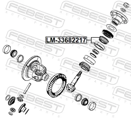 Lager, Differential FEBEST LM-33682217 Bild Lager, Differential FEBEST LM-33682217