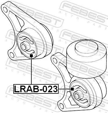 Lagerung, Differential FEBEST LRAB-023 Bild Lagerung, Differential FEBEST LRAB-023