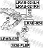 Lagerung, Lenker links Vorderachse unten FEBEST LRAB-024LH Bild Lagerung, Lenker links Vorderachse unten FEBEST LRAB-024LH