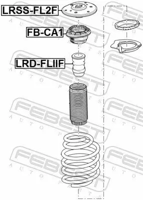 Federbeinstützlager Vorderachse FEBEST LRSS-FL2F Bild Federbeinstützlager Vorderachse FEBEST LRSS-FL2F