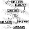 Lagerung, Lenker hinten Hinterachse oben FEBEST MAB-085 Bild Lagerung, Lenker hinten Hinterachse oben FEBEST MAB-085