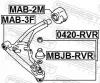 Lagerung, Lenker hinten Vorderachse unten FEBEST MAB-2M Bild Lagerung, Lenker hinten Vorderachse unten FEBEST MAB-2M