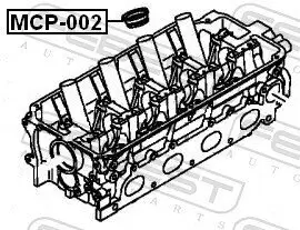 Dichtring, Kerzenschacht FEBEST MCP-002 Bild Dichtring, Kerzenschacht FEBEST MCP-002