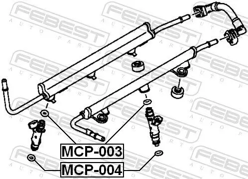 Dichtring, Einspritzventil FEBEST MCP-003 Bild Dichtring, Einspritzventil FEBEST MCP-003