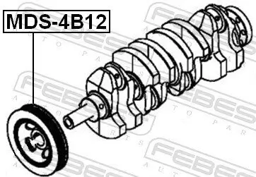 Riemenscheibe, Kurbelwelle FEBEST MDS-4B12 Bild Riemenscheibe, Kurbelwelle FEBEST MDS-4B12