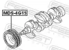 Riemenscheibe, Kurbelwelle FEBEST MDS-4G15 Bild Riemenscheibe, Kurbelwelle FEBEST MDS-4G15