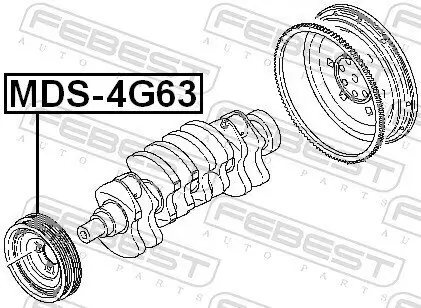 Riemenscheibe, Kurbelwelle FEBEST MDS-4G63 Bild Riemenscheibe, Kurbelwelle FEBEST MDS-4G63