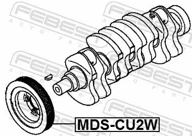 Riemenscheibe, Kurbelwelle FEBEST MDS-CU2W Bild Riemenscheibe, Kurbelwelle FEBEST MDS-CU2W