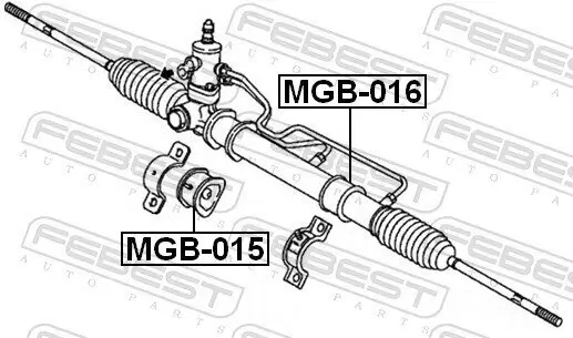 Lagerung, Lenkgetriebe FEBEST MGB-016 Bild Lagerung, Lenkgetriebe FEBEST MGB-016