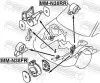 Lagerung, Motor hinten FEBEST MM-N38RR Bild Lagerung, Motor hinten FEBEST MM-N38RR
