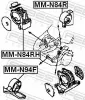 Lagerung, Motor hinten FEBEST MM-N84R Bild Lagerung, Motor hinten FEBEST MM-N84R