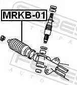 Faltenbalg, Lenkung FEBEST MRKB-01 Bild Faltenbalg, Lenkung FEBEST MRKB-01