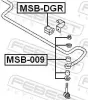 Reparatursatz, Stabilisatorkoppelstange Hinterachse beidseitig FEBEST MSB-009 Bild Reparatursatz, Stabilisatorkoppelstange Hinterachse beidseitig FEBEST MSB-009