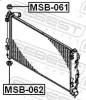 Lagerung, Kühler oben FEBEST MSB-061 Bild Lagerung, Kühler oben FEBEST MSB-061