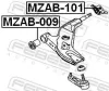 Lagerung, Lenker Vorderachse unten hinten FEBEST MZAB-101 Bild Lagerung, Lenker Vorderachse unten hinten FEBEST MZAB-101