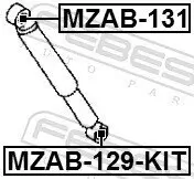 Buchse, Stoßdämpfer FEBEST MZAB-131 Bild Buchse, Stoßdämpfer FEBEST MZAB-131