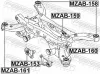 Lagerung, Achskörper Hinterachse vorne links FEBEST MZAB-160 Bild Lagerung, Achskörper Hinterachse vorne links FEBEST MZAB-160