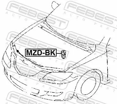 Puffer, Motorhaube FEBEST MZD-BK Bild Puffer, Motorhaube FEBEST MZD-BK