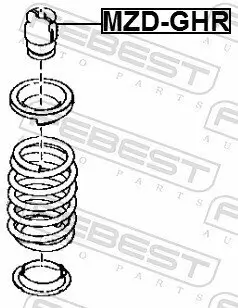 Anschlagpuffer, Federung FEBEST MZD-GHR Bild Anschlagpuffer, Federung FEBEST MZD-GHR