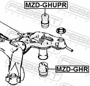 Anschlagpuffer, Federung FEBEST MZD-GHUPR Bild Anschlagpuffer, Federung FEBEST MZD-GHUPR