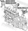 Lagerung, Motor hinten FEBEST MZM-DEARR Bild Lagerung, Motor hinten FEBEST MZM-DEARR