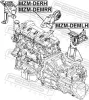 Lagerung, Motor hinten FEBEST MZM-DEMRR Bild Lagerung, Motor hinten FEBEST MZM-DEMRR