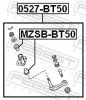 Buchse, Lenkhebel FEBEST MZSB-BT50 Bild Buchse, Lenkhebel FEBEST MZSB-BT50