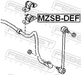 Lagerung, Stabilisator FEBEST MZSB-DEF Bild Lagerung, Stabilisator FEBEST MZSB-DEF