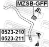 Lagerung, Stabilisator FEBEST MZSB-GFF Bild Lagerung, Stabilisator FEBEST MZSB-GFF