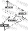 Lagerung, Lenker Hinterachse hinter der Achse FEBEST NAB-035 Bild Lagerung, Lenker Hinterachse hinter der Achse FEBEST NAB-035