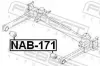 Lagerung, Achskörper Hinterachse FEBEST NAB-171 Bild Lagerung, Achskörper Hinterachse FEBEST NAB-171