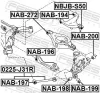 Lagerung, Lenker unten FEBEST NAB-198 Bild Lagerung, Lenker unten FEBEST NAB-198
