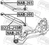 Lagerung, Lenker oben Hinterachse FEBEST NAB-265 Bild Lagerung, Lenker oben Hinterachse FEBEST NAB-265