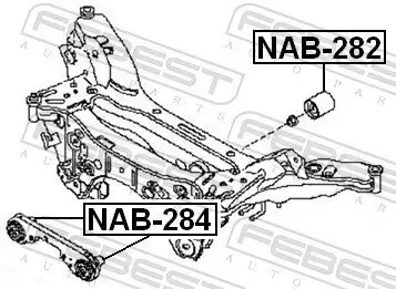 Lagerung, Differential FEBEST NAB-282 Bild Lagerung, Differential FEBEST NAB-282