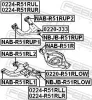 Lagerung, Lenker hinten Hinterachse unten FEBEST NAB-R51RL2 Bild Lagerung, Lenker hinten Hinterachse unten FEBEST NAB-R51RL2