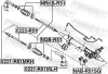 Lagerung, Lenkgetriebe FEBEST NAB-R51SG Bild Lagerung, Lenkgetriebe FEBEST NAB-R51SG