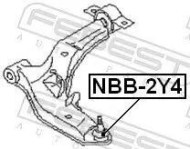 Manschette, Trag-/Führungsgelenk Vorderachse beidseitig FEBEST NBB-2Y4 Bild Manschette, Trag-/Führungsgelenk Vorderachse beidseitig FEBEST NBB-2Y4
