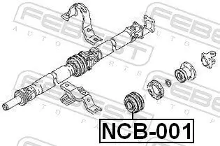 Lager, Gelenkwellenmittellager FEBEST NCB-001 Bild Lager, Gelenkwellenmittellager FEBEST NCB-001